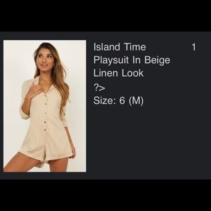 Beige Playsuit from Showpo